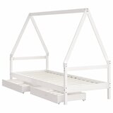  Okvir za dječji krevet s ladicama bijeli 90 x 200 cm borovina | shoptok.hr