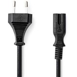 Nedis CEGL11040BK30 Kabl za napajanje, Euro muški, IEC-320-C7, Niklovani, 3m osmica kabl | Eponuda.com