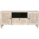 vidaXL TV ormar s ladicama Bijelo 105 x 33 x 46 cm masivno drvo manga | shoptok.hr