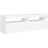 TV ormarić s LED svjetlima bijeli 120x35x40 cm | shoptok.hr