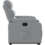  Naslonjač na podizanje od tkanine svjetlosivi | shoptok.hr