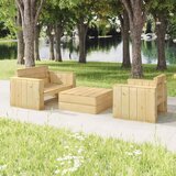 Maison Chic Seti vrtnega pohištva - Vrtna garnitura - Vrtni pohištvo set 3-delna impregnirana trdna borovina, (21811032) | Shoptok.si