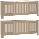  Pokrivač radijatora 2 pcs Hrast sonoma 205 x 20,5 x 81,5 cm | shoptok.hr