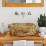  Umivaonik od fosilnog kamena 45 x 35 x 15 cm krem | Eponuda.ba