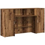  Sprejemna miza starinski les 180x50x103,5 cm inženirski les | Shoptok.si