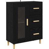  Highboard Crni hrast 69,5 x 34 x 180 cm Konstruirano drvo | shoptok.hr