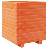  Vrtno cvetlično korito voščeno 40x40x49,5 cm trdna borovina | Shoptok.si