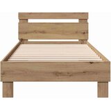  Krevetna konstrukcija Umjetnički hrast 203 x 95 x 70 cm | Shoptok.si