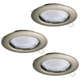 Eglo set ugradbenih LED svjetiljki (9 W, Mat nikal, 3 Kom., Topla bijela, IP20) Cijene