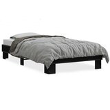  Okvir za krevet crni 90 x 190 cm od konstruiranog drva | shoptok.hr