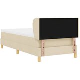  Krevet s opruga kutije s uzglavljem Krema 90 x 190 cm tkanina | shoptok.hr