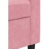  Dvosjed ružičasti 120 cm baršunasti | shoptok.hr