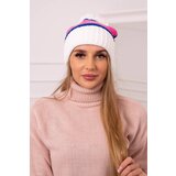 Kesi Women's Cap Kinga K297 White + Cornflower + Light Pink | Shoptok.si