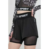 Plein Sport Kratke hlače ženski, črna barva