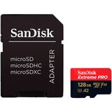 San Disk Extreme PRO microSDXC 128GB + SD Adapter + 2 years RescuePRO Deluxe up to 200MBs & 90MBs ReadWrite speeds A2 C10 V30 UHS-I U3 ( SDS | Eponuda.com