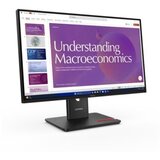 Lenovo ThinkVision T24d-40 LED monitor, 24-palčni, 1920 × 1080 (Full HD) z 120 Hz osveževanjem, priključki HDMI, DisplayPort in USB-C priklopna postaja z 96 W, podpora za verižne povezave (DaisyChain) ter vgrajeni zvočniki. Cene