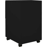 vidaXL Premična arhivska omara črna 39x45x67 cm jeklo | Shoptok.si