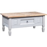 vidaXL Klubska mizica mehiška borovina Corona Range siva 100x60x45 cm Cene