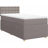  Krevet s oprugama i madracem smeđesivi 80x200 cm od tkanine | shoptok.hr