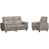  Set sofe 2 pcs Svjetlosiva Umetnička suknja koža - Svjetlosiva Jednostruka + Dvostruka (140 cm) | shoptok.hr