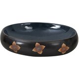 Nadgradni umivaonik crno-plavi ovalni 59 x 40 x 15 cm keramički | shoptok.hr