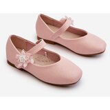 EVENTO Pink Velcro Fastening Children's Glitter Ballerina Shoes Jeylin | Shoptok.si