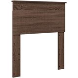  Konstrukcija postelje Rjav hrast in srebrna 75 x 190 cm, (5000103184) | Shoptok.si