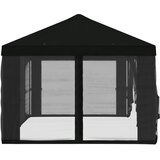  Pokrov za gazebo s bočnim zidovima 6 x 3 m Crna Poliester 190 | Eponuda.com
