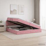  s od storage s uzglavljem Ružičasta 200 x 200 cm Baršun | shoptok.hr
