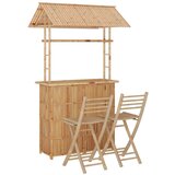vidaXL Barska garnitura 3-delna bambus, (20667190) | Shoptok.si