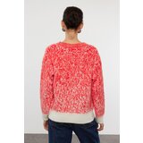 Trendyol Red Soft Textured Patterned Knitwear Sweater | ePonuda.com