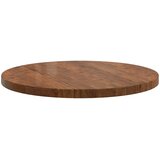  Gornji dio stola Svijetlosmeđa Ø 80 x 4 cm Čvrsto Hrastovo Drvo | Eponuda.com
