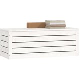  Kutija za pohranu bijela 89 x 36,5 x 33 cm od masivne borovine | Eponuda.ba