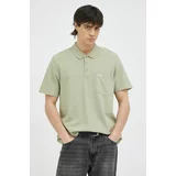 Wrangler Pamučna polo majica boja: zelena, glatki model