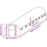  Zamjenski pokrov za plastenik (36 m²) 300x1200x200 cm zeleni | shoptok.hr