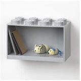 Lego Otroška siva stenska polica LEGO® Brick 8 Cene