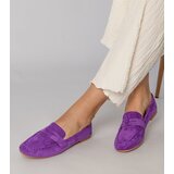 Gemre Purple elegant eco-suede loafers Palmarina | shoptok.hr