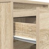  Noćni ormarić s LED svjetlima boja hrasta sonome 38x34x65 cm | shoptok.hr