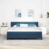  s opruga kutije s uzglavljem Plava 200 x 180 cm tkanina | shoptok.hr