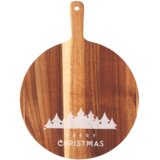 Altom design okrugla drvena daska Božić 25cm | shoptok.hr