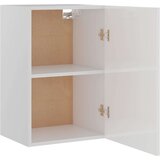 Viseći Viseča omarica visok sijaj bela 39,5x31x60 cm iverna plošča, (20621052) | Shoptok.si