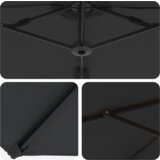 vidaXL Vrtni nadstrešek Črna Velike Jeklo s prašnim premazom | Shoptok.si