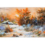 Wallity Staklena slika 70x50 cm Winter - | shoptok.hr