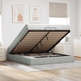 vidaXL okvir kreveta s madracima svijetlosivi 200x200cm baršunasti | shoptok.hr