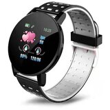 VERKGROUP LCD pametna ura silikonska zapestnica Android in iOS 119 črno-bela, (21139993) | Shoptok.si