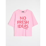 Sinsay Pamučna majica s natpisom No Fresh Ideas | shoptok.hr