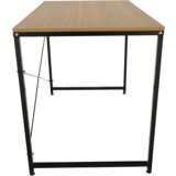 Kondela Pisalna miza, hrast/črna, 100x60 cm, MELLORA | Shoptok.si