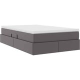  Krevet s madracem i skladištem Siva 120 x 200 cm Lažna koža | shoptok.hr