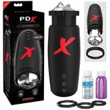 PDX Moto Bator - masturbator za usisavanje, gore-dolje pokretne usne (crni) | shoptok.hr