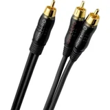 D1C23711 Cinch audio y-kabel [2x muški cinch konektor - 1x muški cinch konektor] 12.50 m antracitna boja